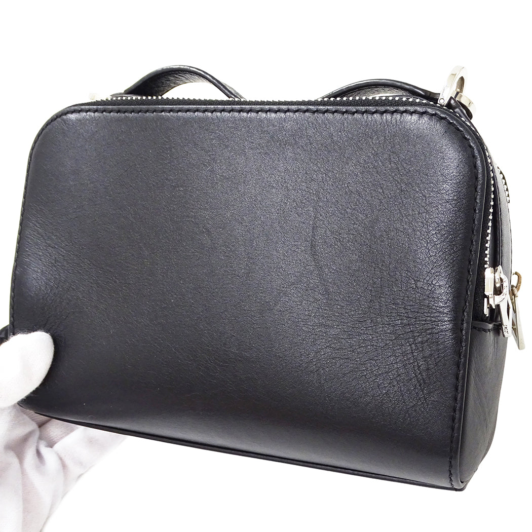 LOEWE ロエベ 2wayバッグ ブラック レザー レディース 【中古】