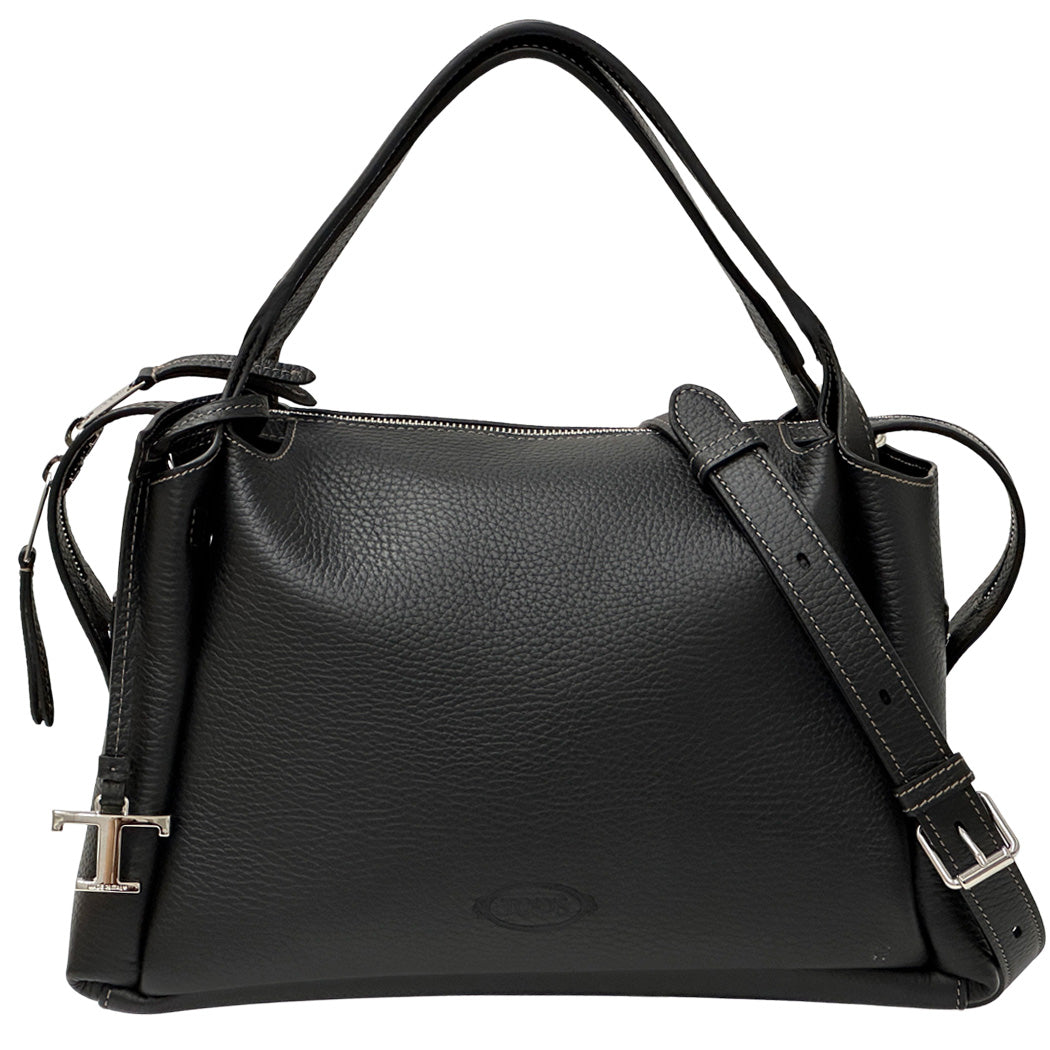 TOD’S トッズ バウレッド・バッグ スモール 2wayバッグ ブラック レザー レディース 【中古】