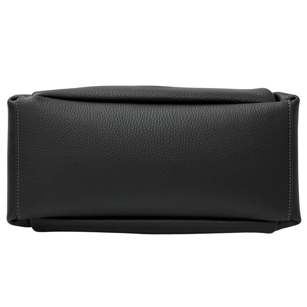 TOD’S トッズ バウレッド・バッグ スモール 2wayバッグ ブラック レザー レディース 【中古】
