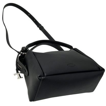 TOD’S トッズ バウレッド・バッグ スモール 2wayバッグ ブラック レザー レディース 【中古】