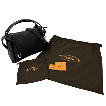 TOD’S トッズ バウレッド・バッグ スモール 2wayバッグ ブラック レザー レディース 【中古】