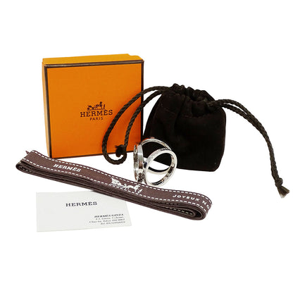 HERMES エルメス トリオ スカーフリング メタル シルバー レディース 【中古】