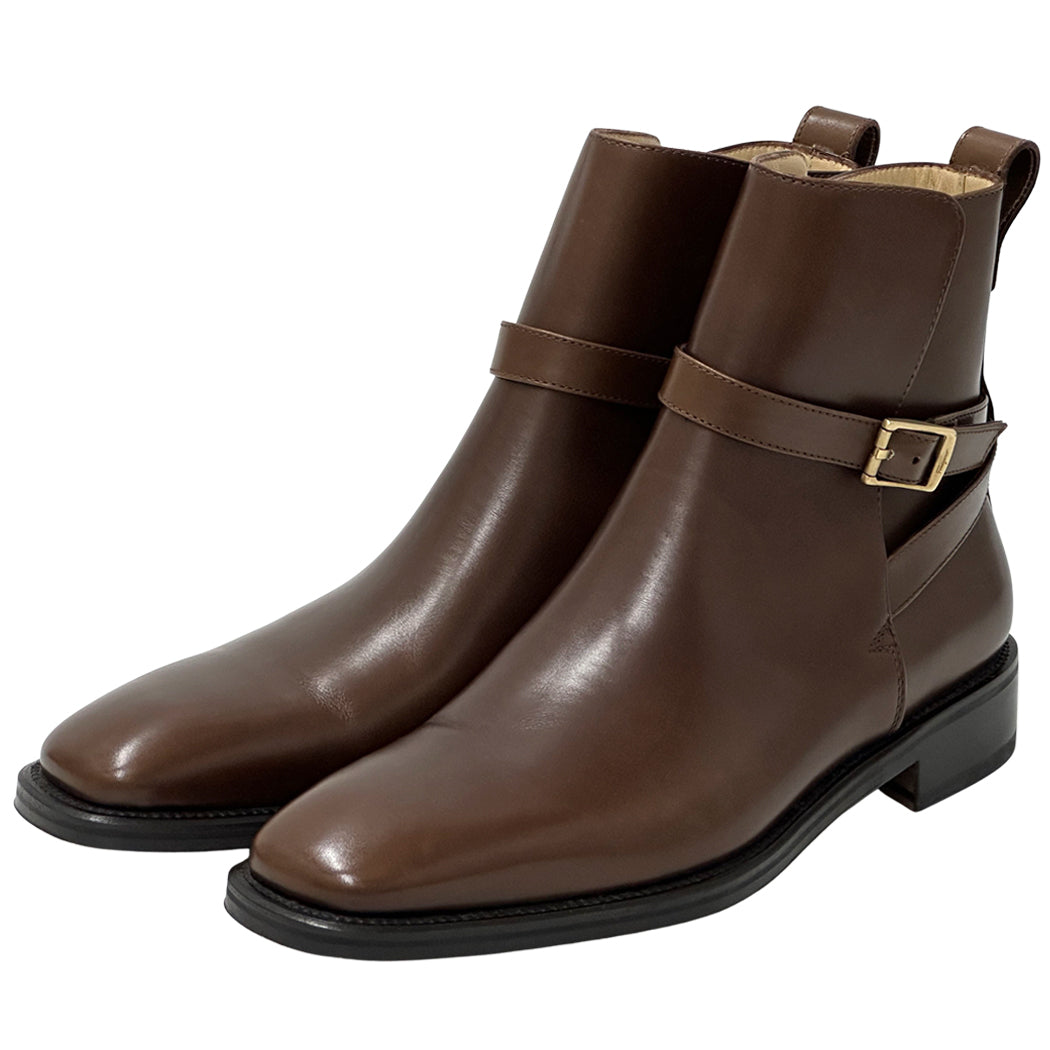 Ferragamo フェラガモ ブーツ ブラウン レザー メンズ 9 1/2 27.5cm 【中古】