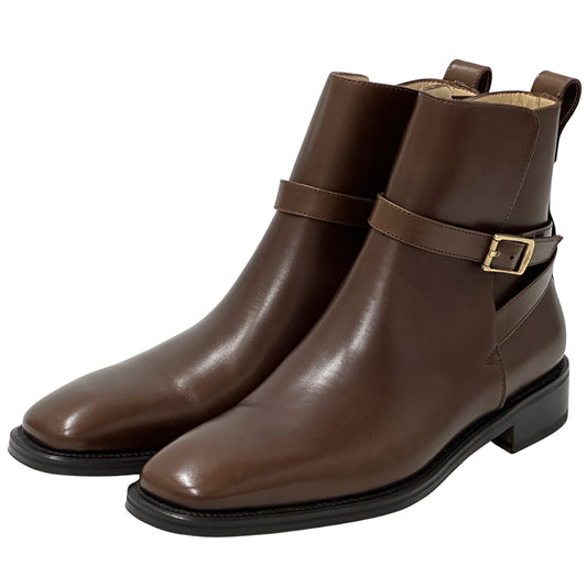 Ferragamo フェラガモ ブーツ ブラウン レザー メンズ 9 1/2 27.5cm 【中古】