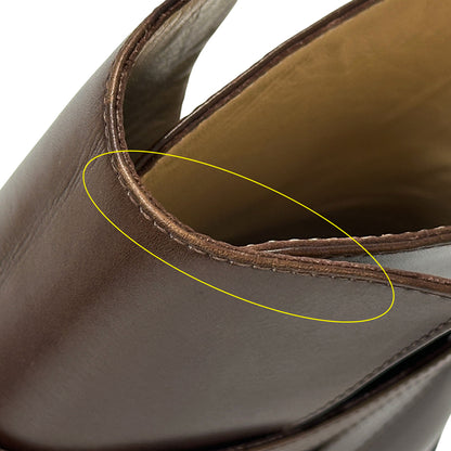 Ferragamo フェラガモ ブーツ ブラウン レザー メンズ 9 1/2 27.5cm 【中古】