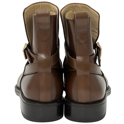 Ferragamo フェラガモ ブーツ ブラウン レザー メンズ 9 1/2 27.5cm 【中古】