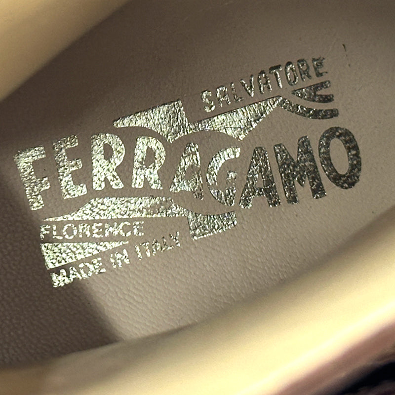 Ferragamo フェラガモ ブーツ ブラウン レザー メンズ 9 1/2 27.5cm 【中古】