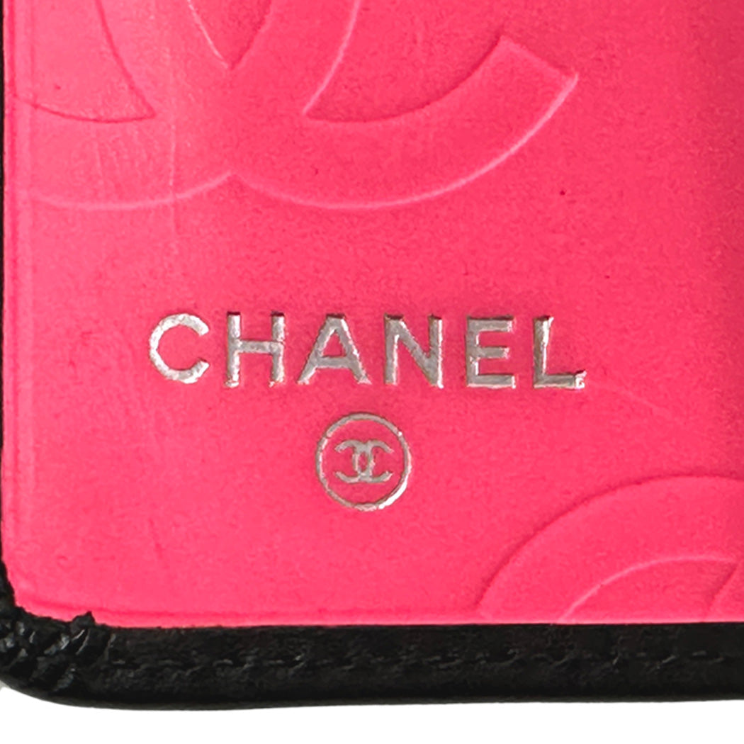 CHANEL シャネル 長財布 カンボン ブラック ラムスキン レディース 【中古】