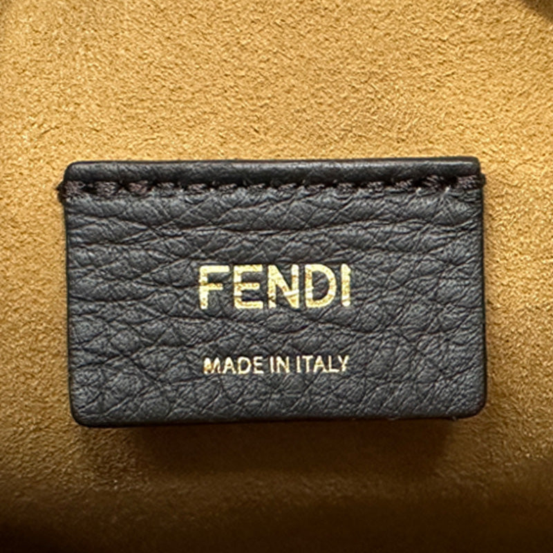 FENDI フェンディ ミニモントレゾール 2wayバッグ ズッキーノ ベージュ キャンバス レディース 【中古】