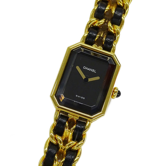 CHANEL シャネル プルミエール Mサイズ H0001 レディース 腕時計 クオーツ QZ GP レザー 【中古】