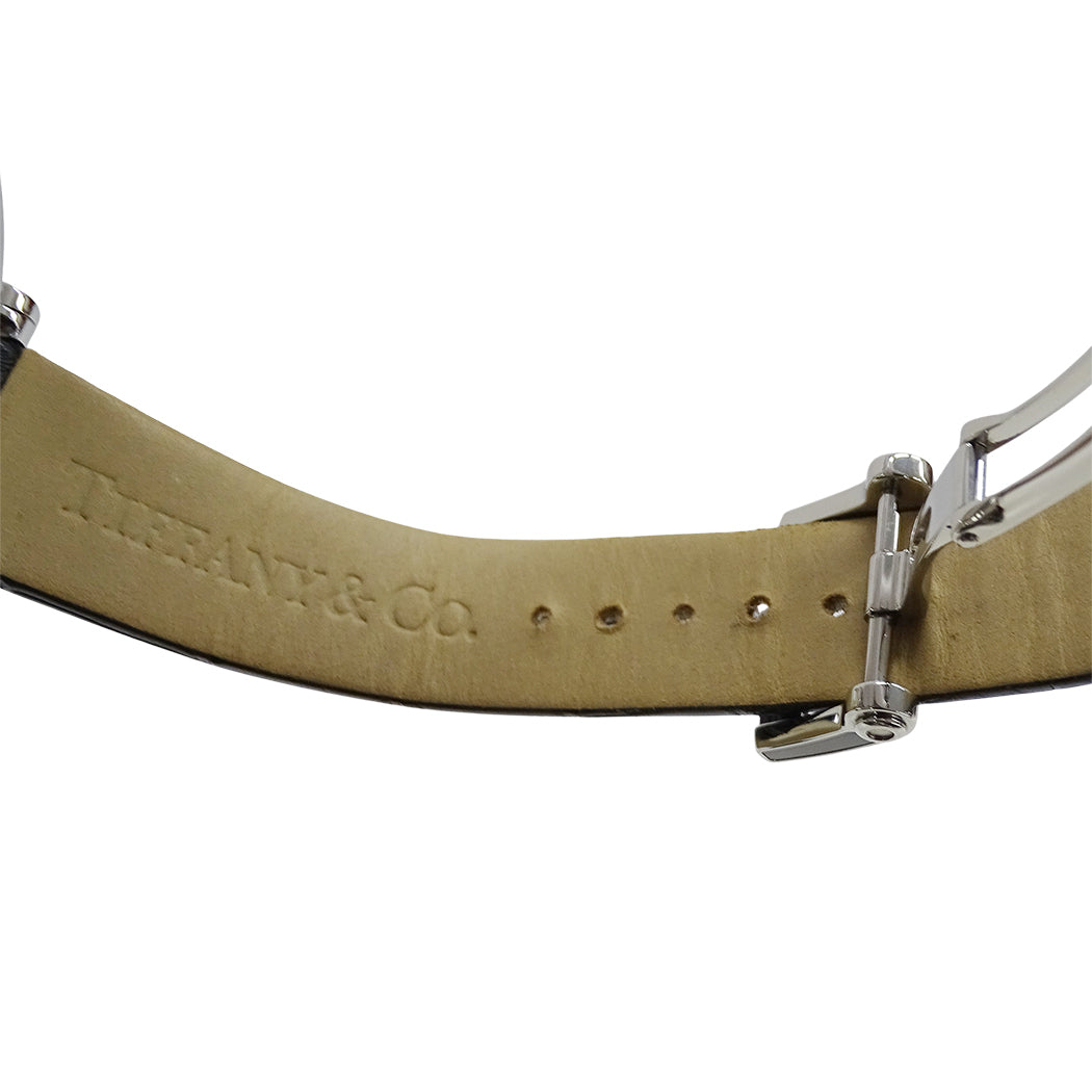 TIFFANY&Co. ティファニー アトラス Z1301.32.11A10A71A レディース 腕時計 クオーツ QZ ステンレス レザー 磨き済み【中古】