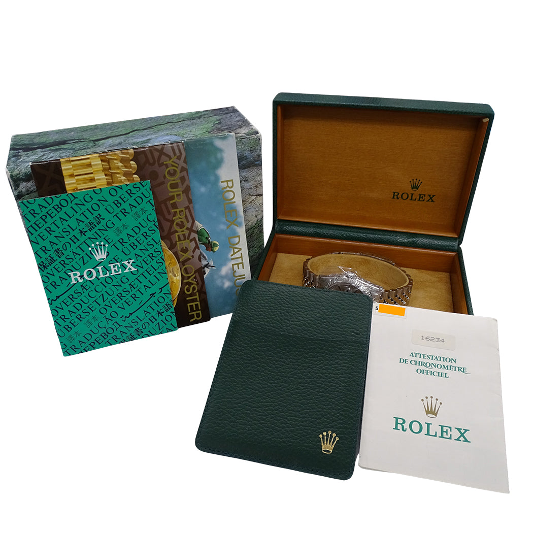 ROLEX ロレックス デイトジャスト 16234 S番 メンズ 腕時計 自動巻き AT SS WG 磨き済み【中古】