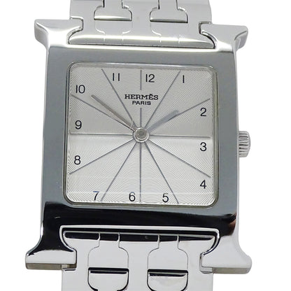 HERMES エルメス Hウォッチ HH1.510 ボーイズ 腕時計 クオーツ QZ ステンレス 磨き済み【中古】