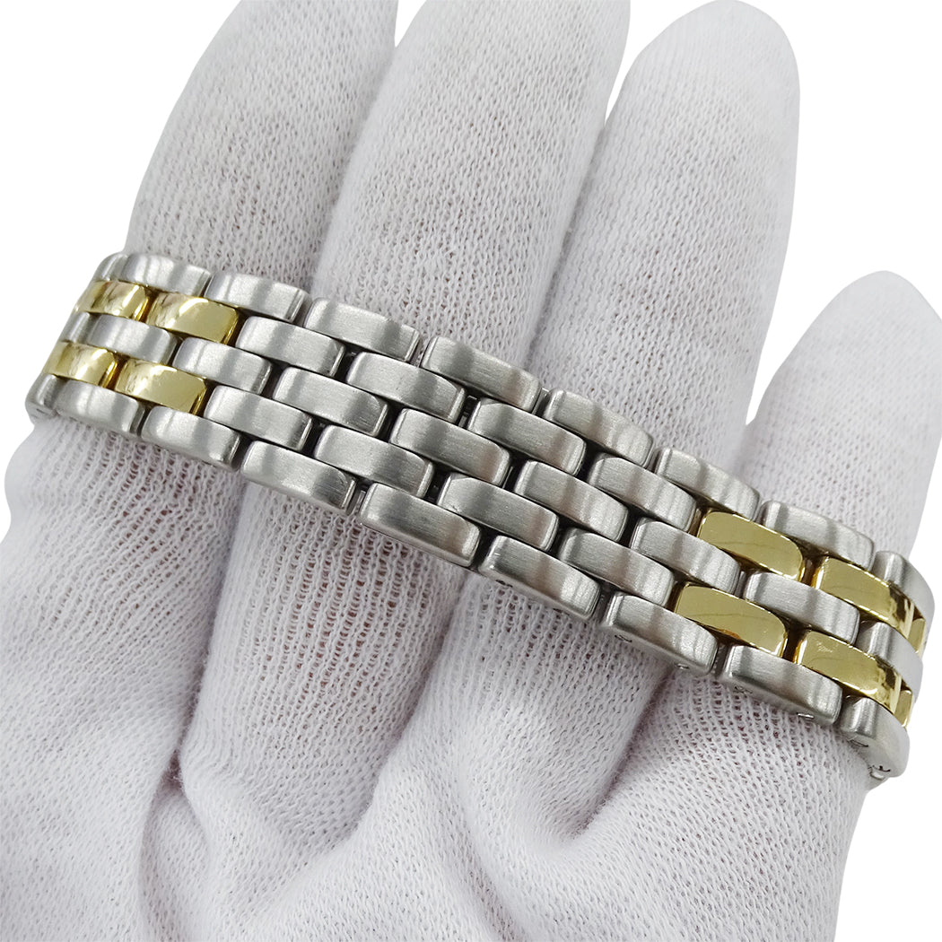 Cartier カルティエ パンテール MM 83083242 ボーイズ 腕時計 デイト クオーツ SS YG 磨き済み【中古】