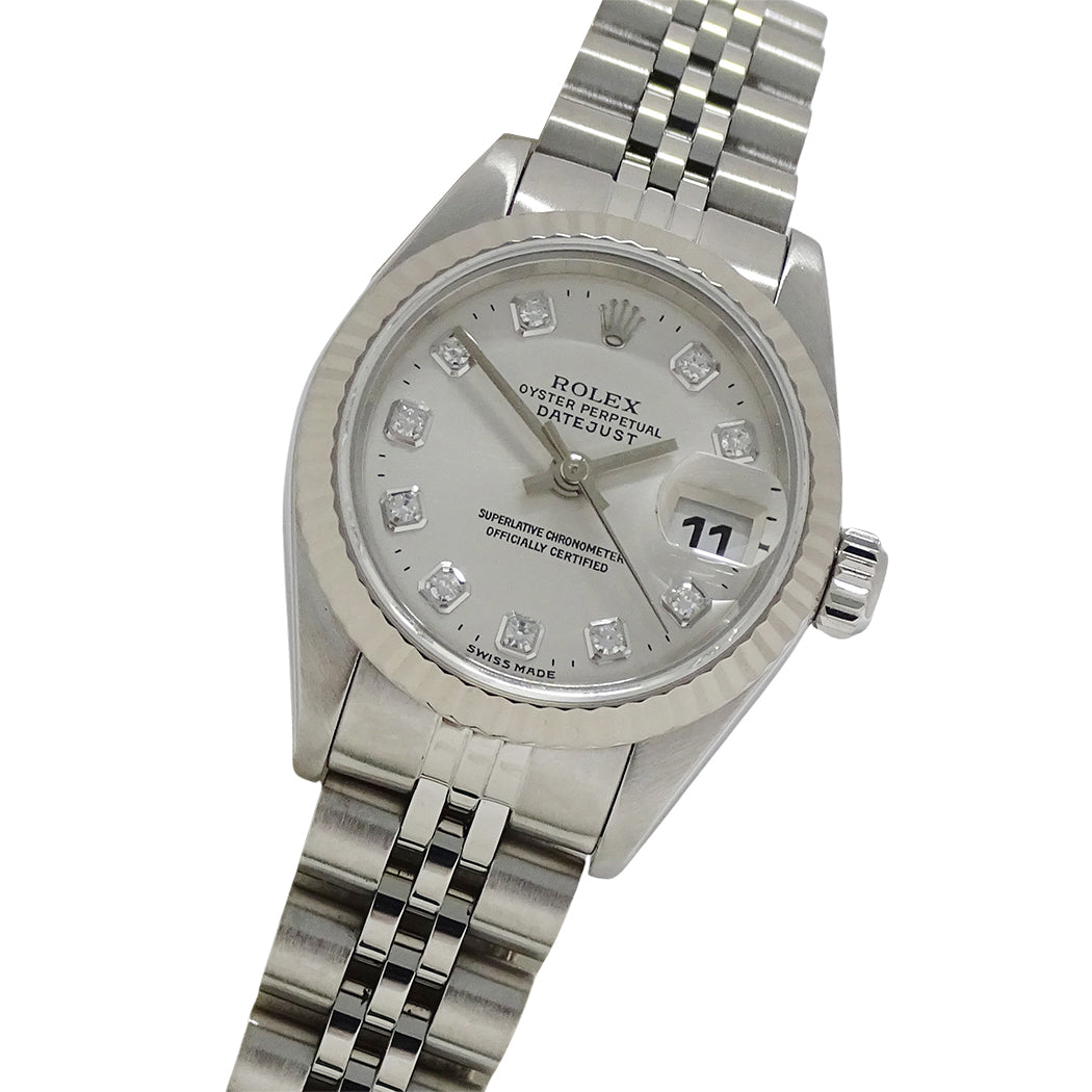 ROLEX ロレックス デイトジャスト 69174G U番 レディース 腕時計 自動巻き AT SS WG ダイヤモンド 磨き済み【中古】