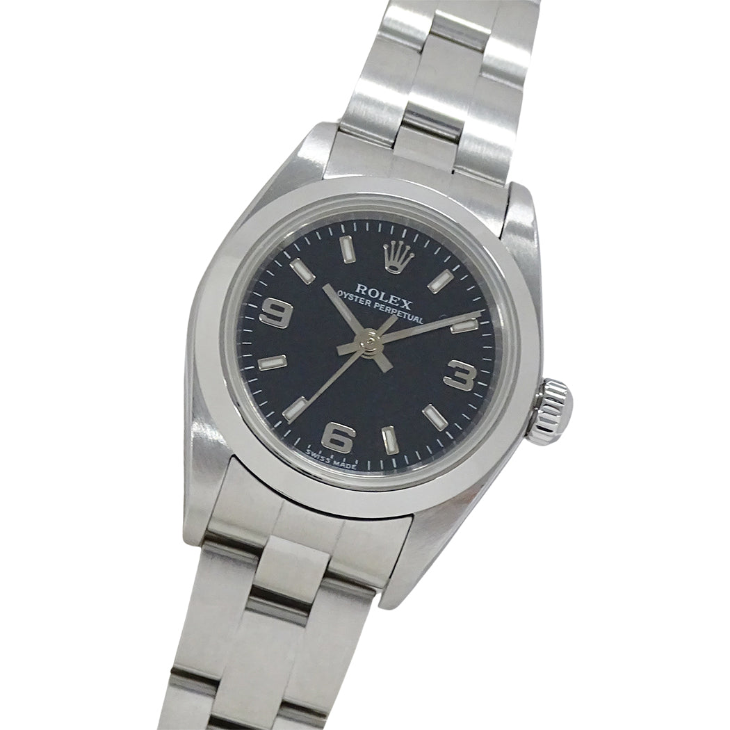 ROLEX ロレックス オイスターパーペチュアル 76080 Y番 レディース 腕時計 自動巻き AT ステンレス 磨き済み【中古】