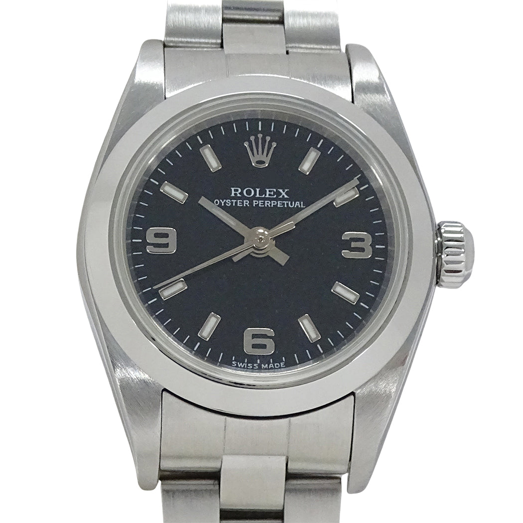 ROLEX ロレックス オイスターパーペチュアル 76080 Y番 レディース 腕時計 自動巻き AT ステンレス 磨き済み【中古】
