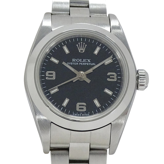 ROLEX ロレックス オイスターパーペチュアル 76080 Y番 レディース 腕時計 自動巻き AT ステンレス 磨き済み【中古】