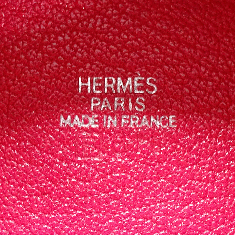 HERMES エルメス ズールー コインケース ピンク シェーブル レディース □Ｆ【中古】