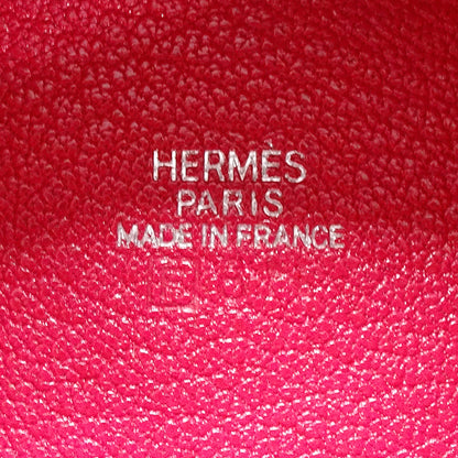 HERMES エルメス ズールー コインケース ピンク シェーブル レディース □Ｆ【中古】