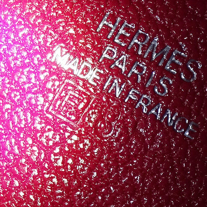 HERMES エルメス ズールー コインケース ピンク シェーブル レディース □Ｆ【中古】