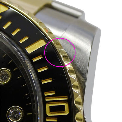 ROLEX ロレックス サブマリーナ デイト 116613LNG ランダム番 メンズ 腕時計 8Pダイヤモンド 自動巻き SS YG 磨き済み【中古】