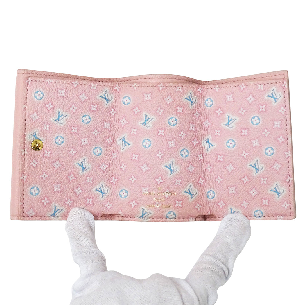 LOUIS VUITTON ルイ・ヴィトン ポルトフォイユ ロック ミニ 三つ折り財布 パステルピンク M81232 レディース 【中古】