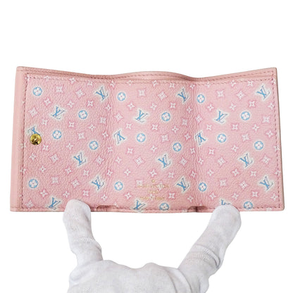 LOUIS VUITTON ルイ・ヴィトン ポルトフォイユ ロック ミニ 三つ折り財布 パステルピンク M81232 レディース 【中古】