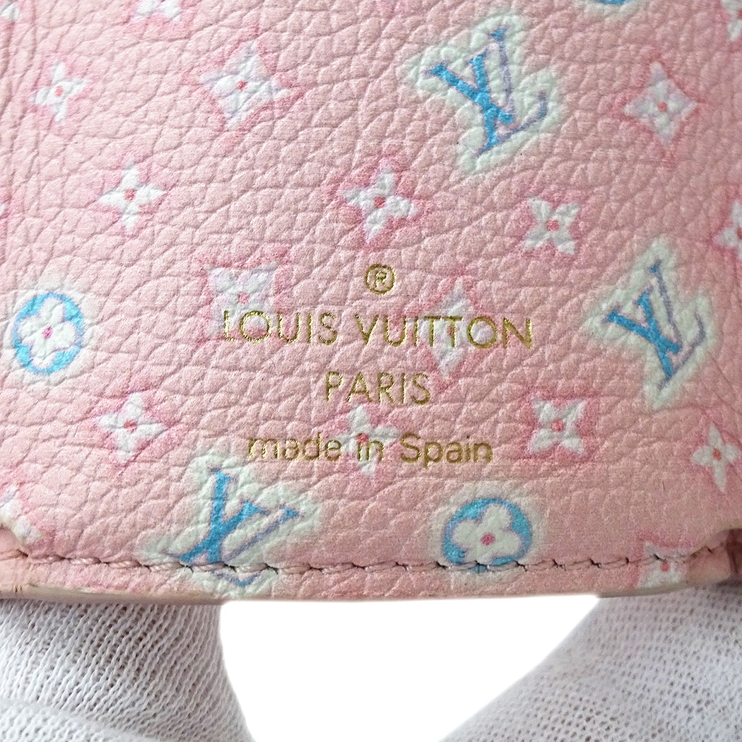 LOUIS VUITTON ルイ・ヴィトン ポルトフォイユ ロック ミニ 三つ折り財布 パステルピンク M81232 レディース 【中古】