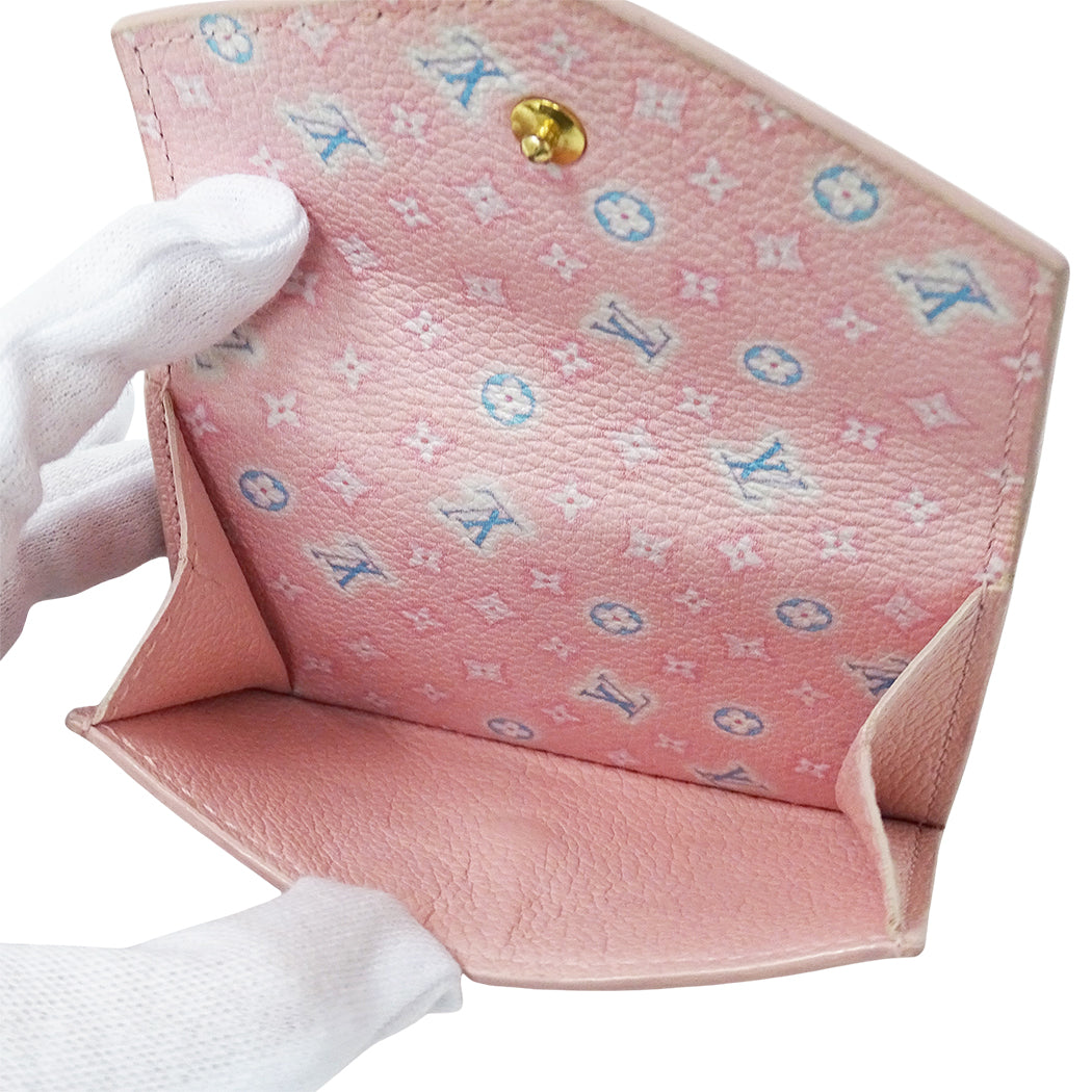 LOUIS VUITTON ルイ・ヴィトン ポルトフォイユ ロック ミニ 三つ折り財布 パステルピンク M81232 レディース 【中古】