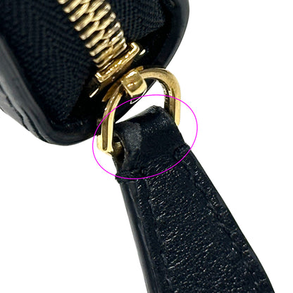 BURBERRY バーバリー 長財布 ブラウン PVC レディース メンズ チェック ラウンドファスナー 【中古】