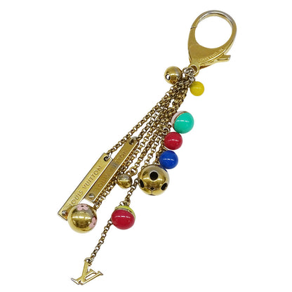 LOUIS VUITTON ルイ・ヴィトン ポルトクレ・グルロ キーホルダー ゴールド マルチカラー レディース M62227 【中古】