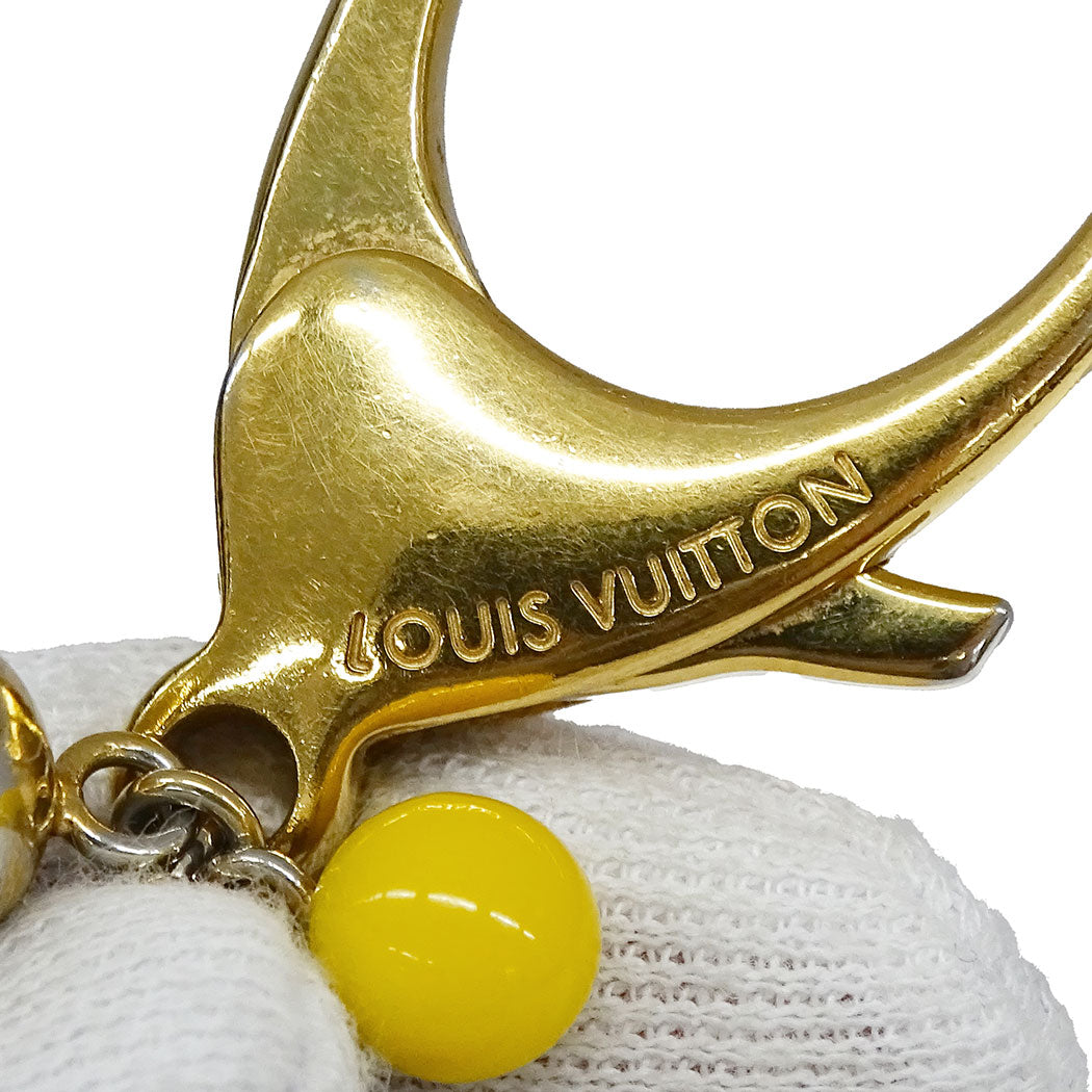 LOUIS VUITTON ルイ・ヴィトン ポルトクレ・グルロ キーホルダー ゴールド マルチカラー レディース M62227 【中古】