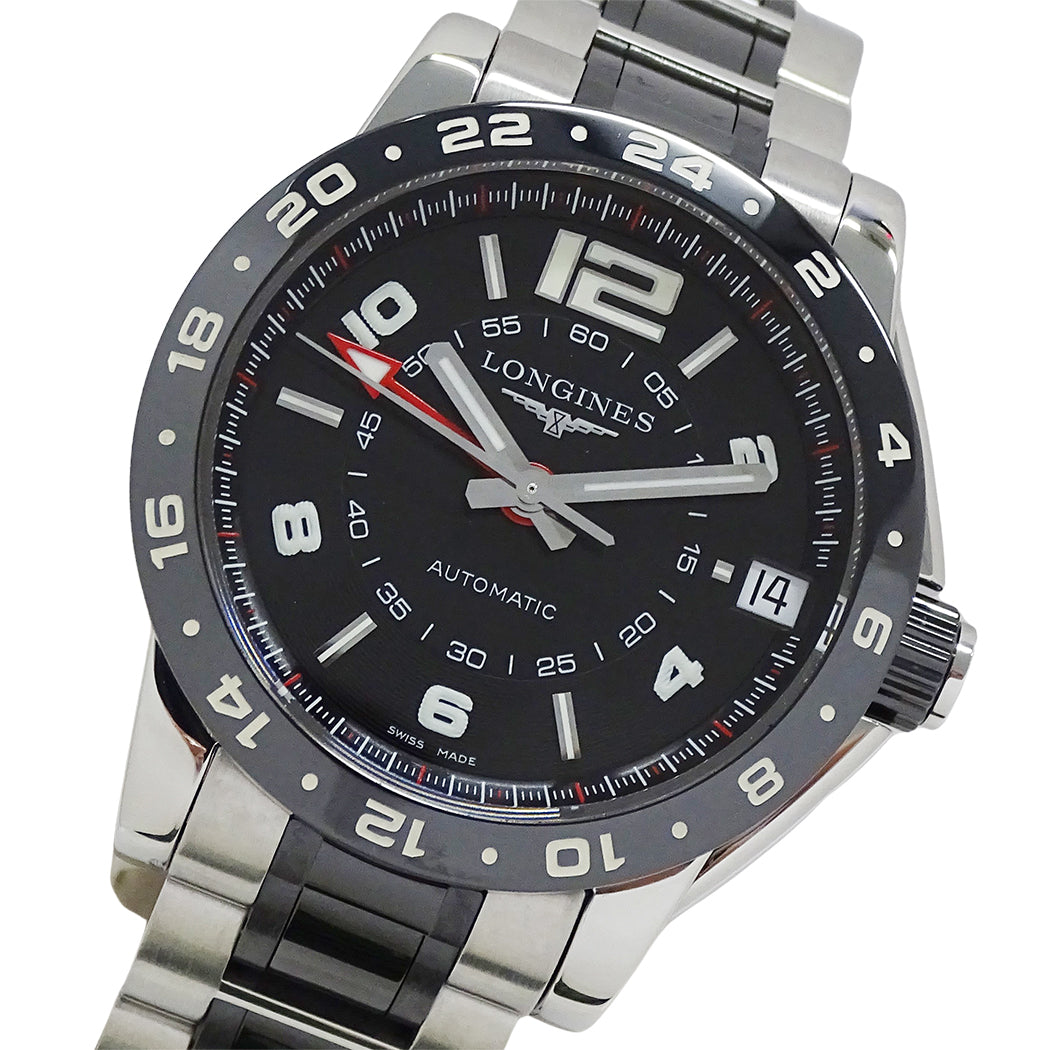 LONGINES ロンジン アドミラル GMT L3.669.4 メンズ 腕時計 自動巻き SS 磨き済み【中古】