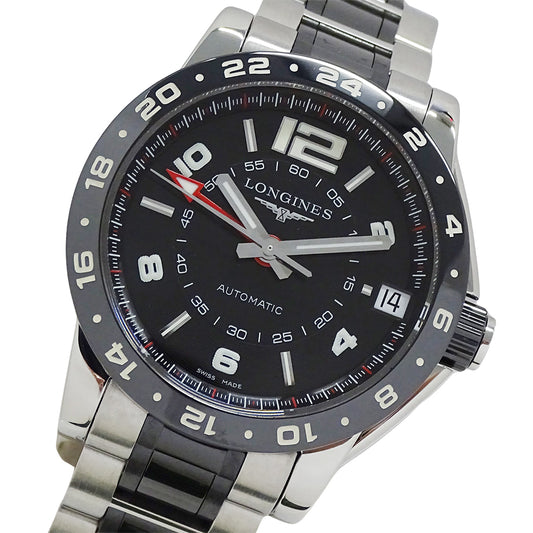 LONGINES ロンジン アドミラル GMT L3.669.4 メンズ 腕時計 自動巻き SS 磨き済み【中古】