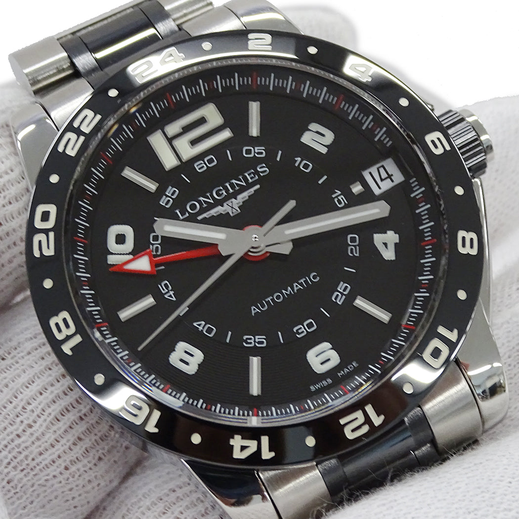 LONGINES ロンジン アドミラル GMT L3.669.4 メンズ 腕時計 自動巻き SS 磨き済み【中古】