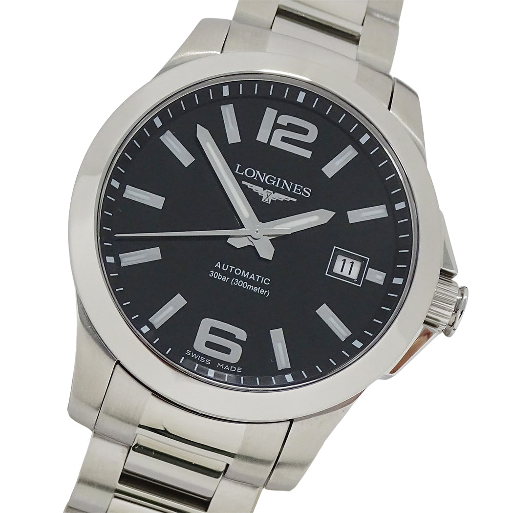 LONGINES ロンジン コンクエスト L3.676.4 メンズ 腕時計 自動巻き AT ステンレス 磨き済み【中古】