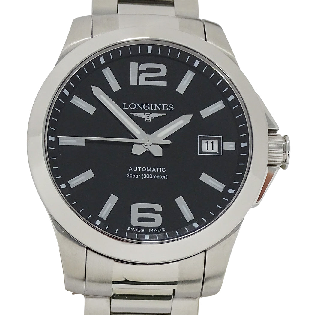 LONGINES ロンジン コンクエスト L3.676.4 メンズ 腕時計 自動巻き AT ステンレス 磨き済み【中古】
