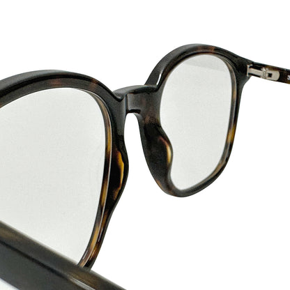 TOM FORD トムフォード メガネ ブラウン シルバー金具 TF5484 チタン メンズ 【中古】