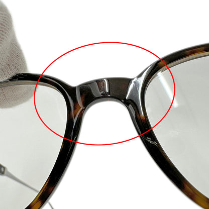 TOM FORD トムフォード メガネ ブラウン シルバー金具 TF5484 チタン メンズ 【中古】