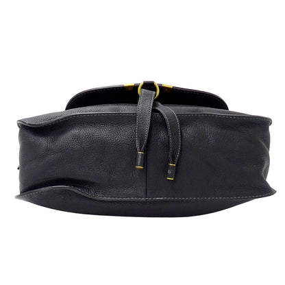 Chloe クロエ マーシー ハンドバッグ ブラック レザー レディース 【中古】