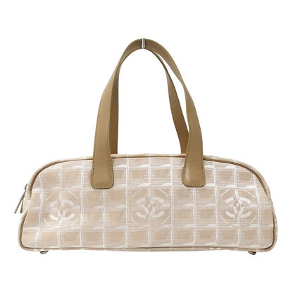 CHANEL シャネル ハンドバッグ ニュートラベル ボーリングバッグ ピンク シルバー金具 ナイロン レディース 【中古】