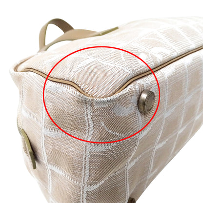 CHANEL シャネル ハンドバッグ ニュートラベル ボーリングバッグ ピンク シルバー金具 ナイロン レディース 【中古】
