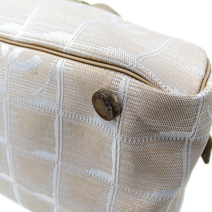 CHANEL シャネル ハンドバッグ ニュートラベル ボーリングバッグ ピンク シルバー金具 ナイロン レディース 【中古】