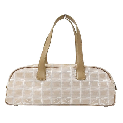 CHANEL シャネル ハンドバッグ ニュートラベル ボーリングバッグ ピンク シルバー金具 ナイロン レディース 【中古】