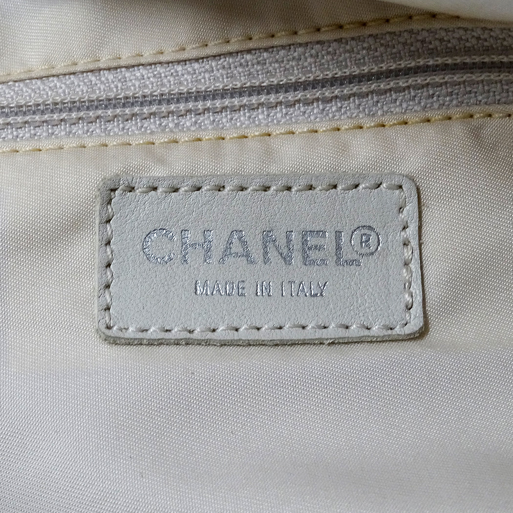 CHANEL シャネル ハンドバッグ ニュートラベル ボーリングバッグ ピンク シルバー金具 ナイロン レディース 【中古】