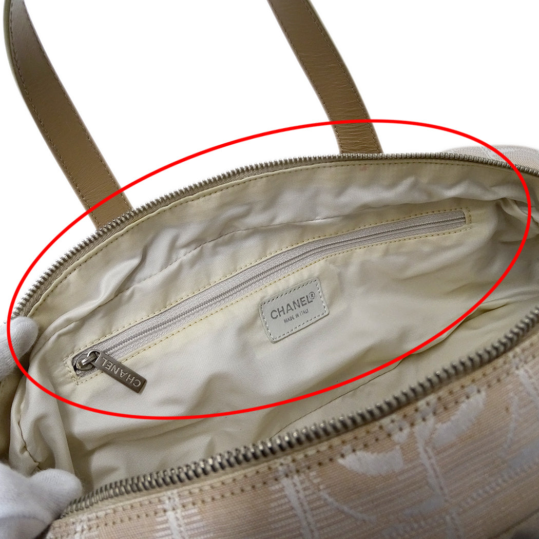 CHANEL シャネル ハンドバッグ ニュートラベル ボーリングバッグ ピンク シルバー金具 ナイロン レディース 【中古】