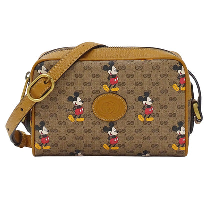 GUCCI グッチ ショルダーバッグ マイクロGG ブラウン 602536 GGスプリームキャンバス レディース 【中古】