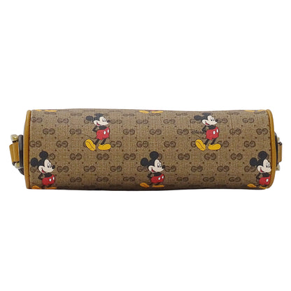 GUCCI グッチ ショルダーバッグ マイクロGG ブラウン 602536 GGスプリームキャンバス レディース 【中古】