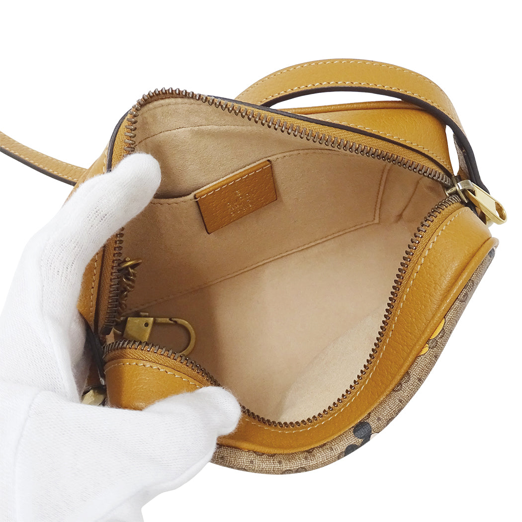 GUCCI グッチ ショルダーバッグ マイクロGG ブラウン 602536 GGスプリームキャンバス レディース 【中古】